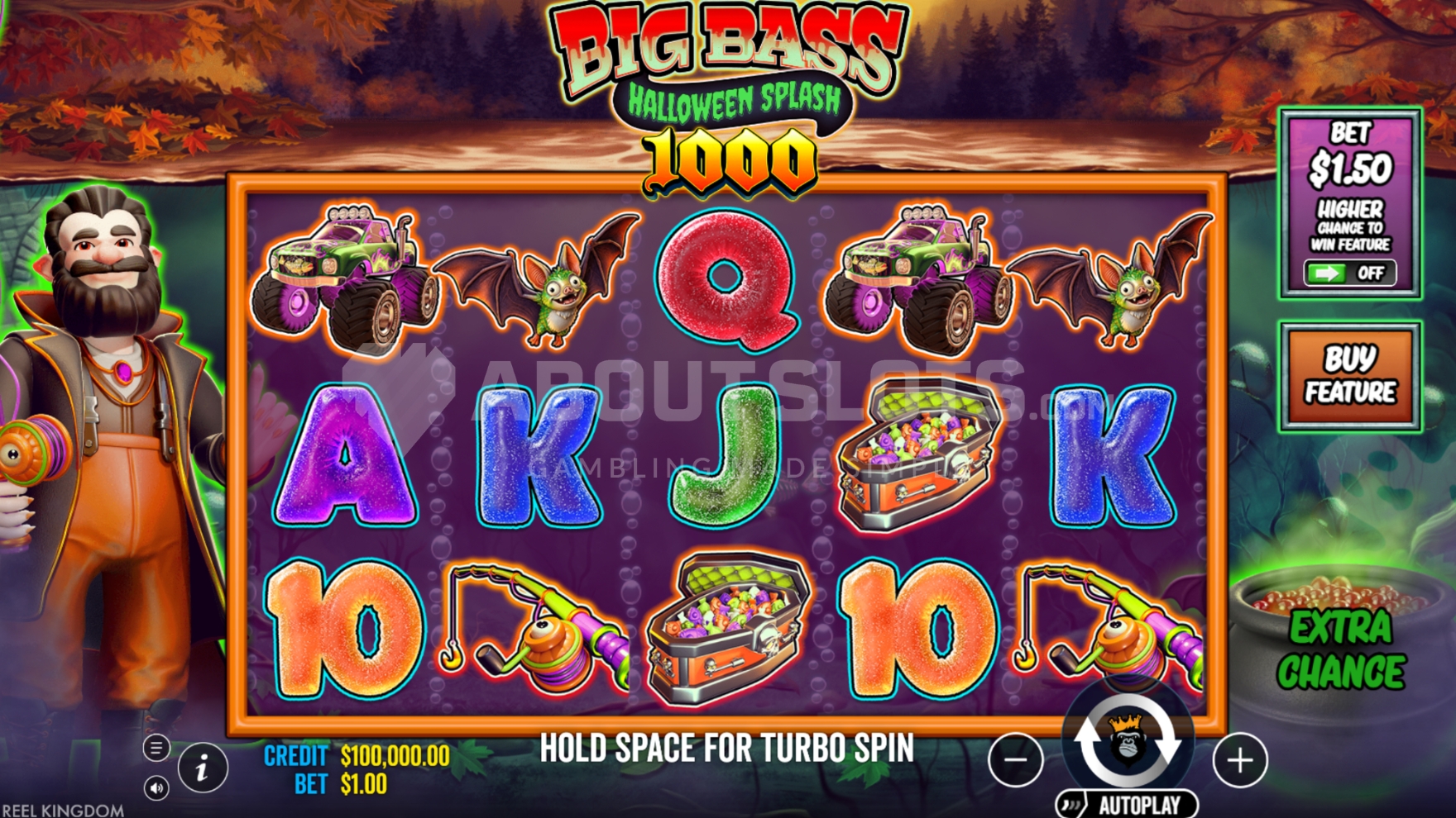 Big Bass Splash Halloween 1000 - captura oficial do bônus