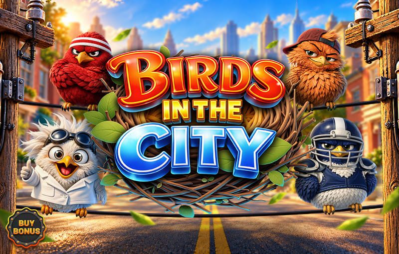 Caça-níquel Birds in The City da Betsoft - arte oficial do jogo