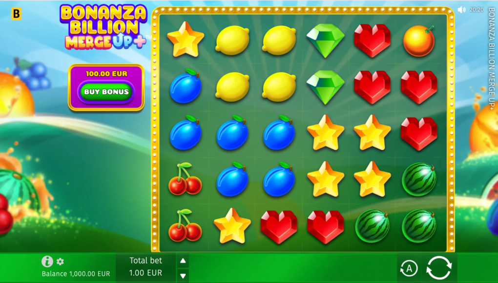 Juego base de Bonanza Billion Merge Up+ - captura oficial