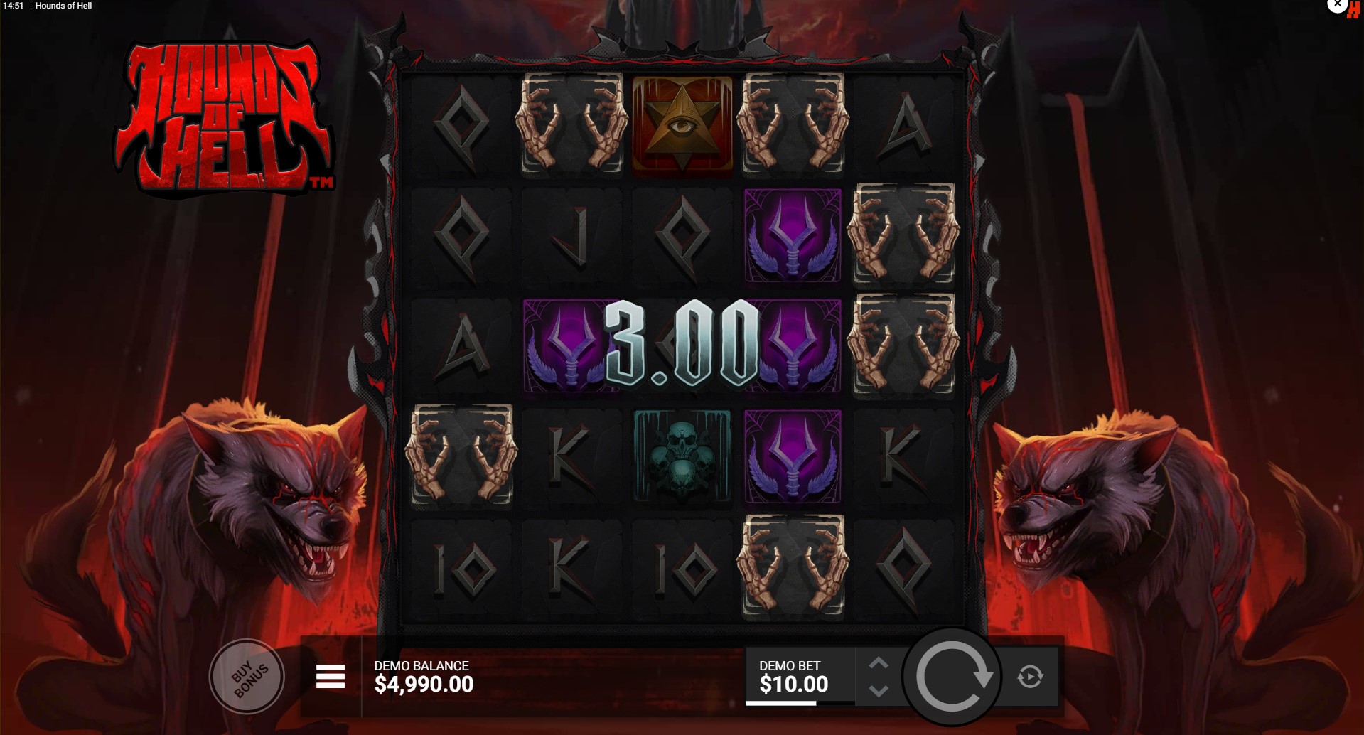 Hounds of Hell ronda de bono - captura oficial