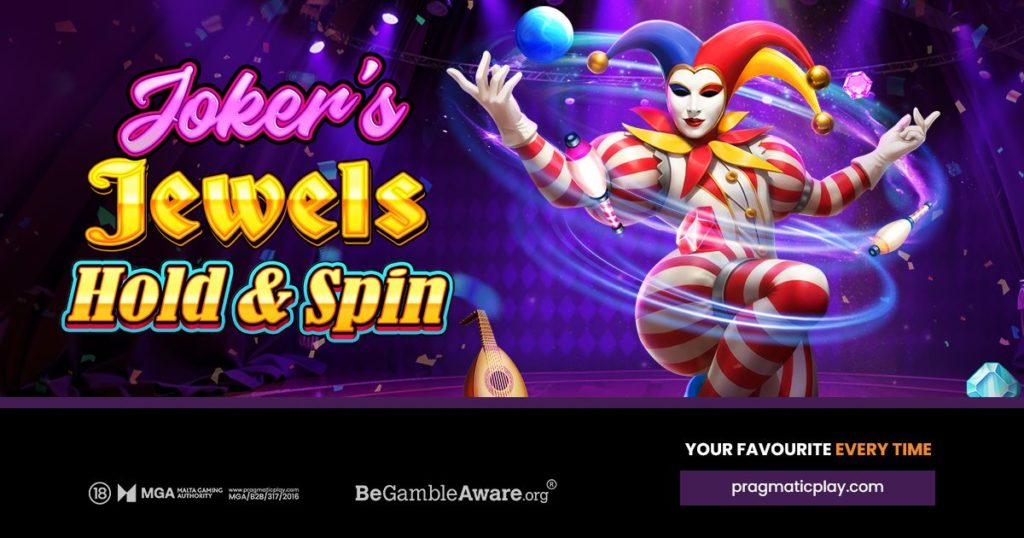 Joker's Jewels Hold & Spin de Pragmatic Play - arte oficial del juego