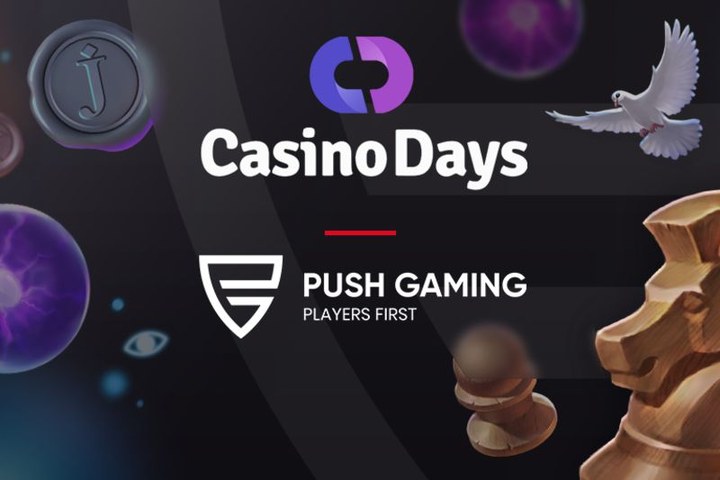 Push Gaming e Casino Days - arte oficial da parceria