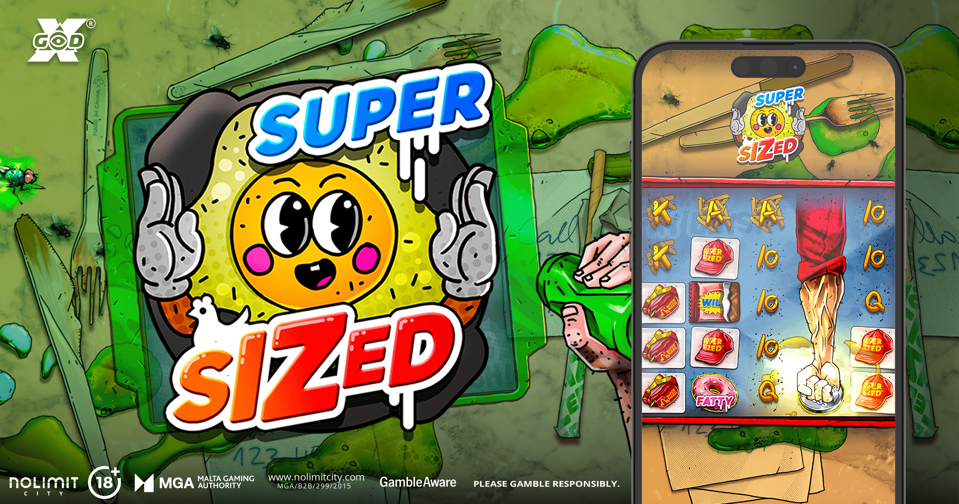 Supersized - arte oficial del juego