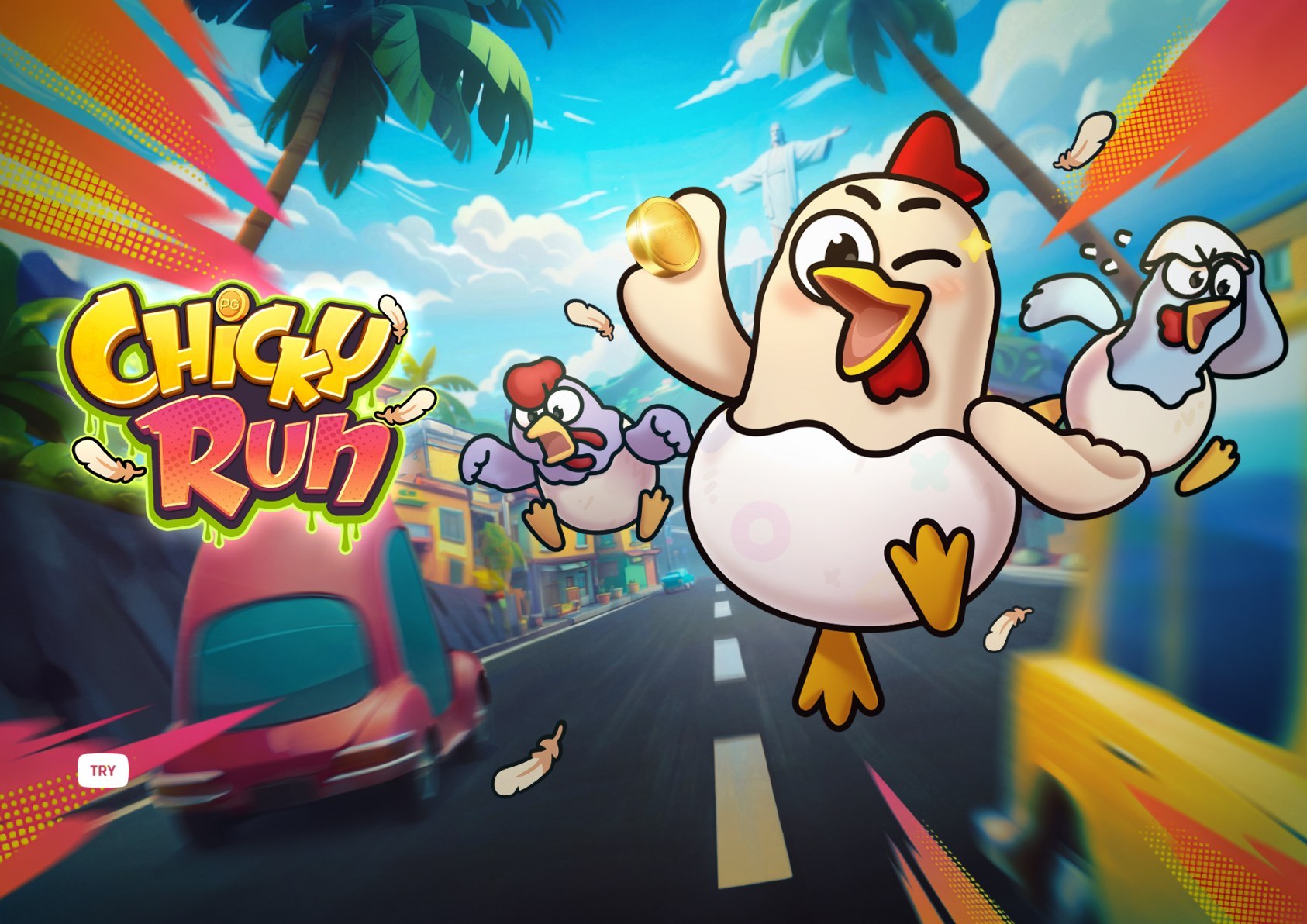 Chicky Run - arte oficial del tragamonedas
