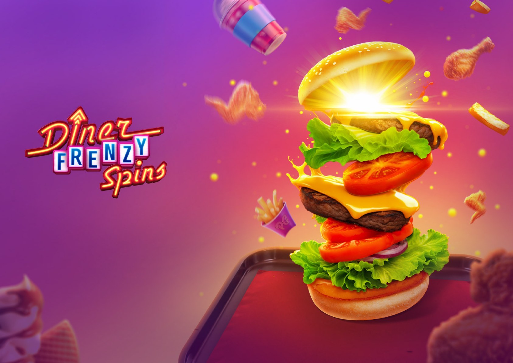Diner Frenzy Spins - arte oficial del tragamonedas