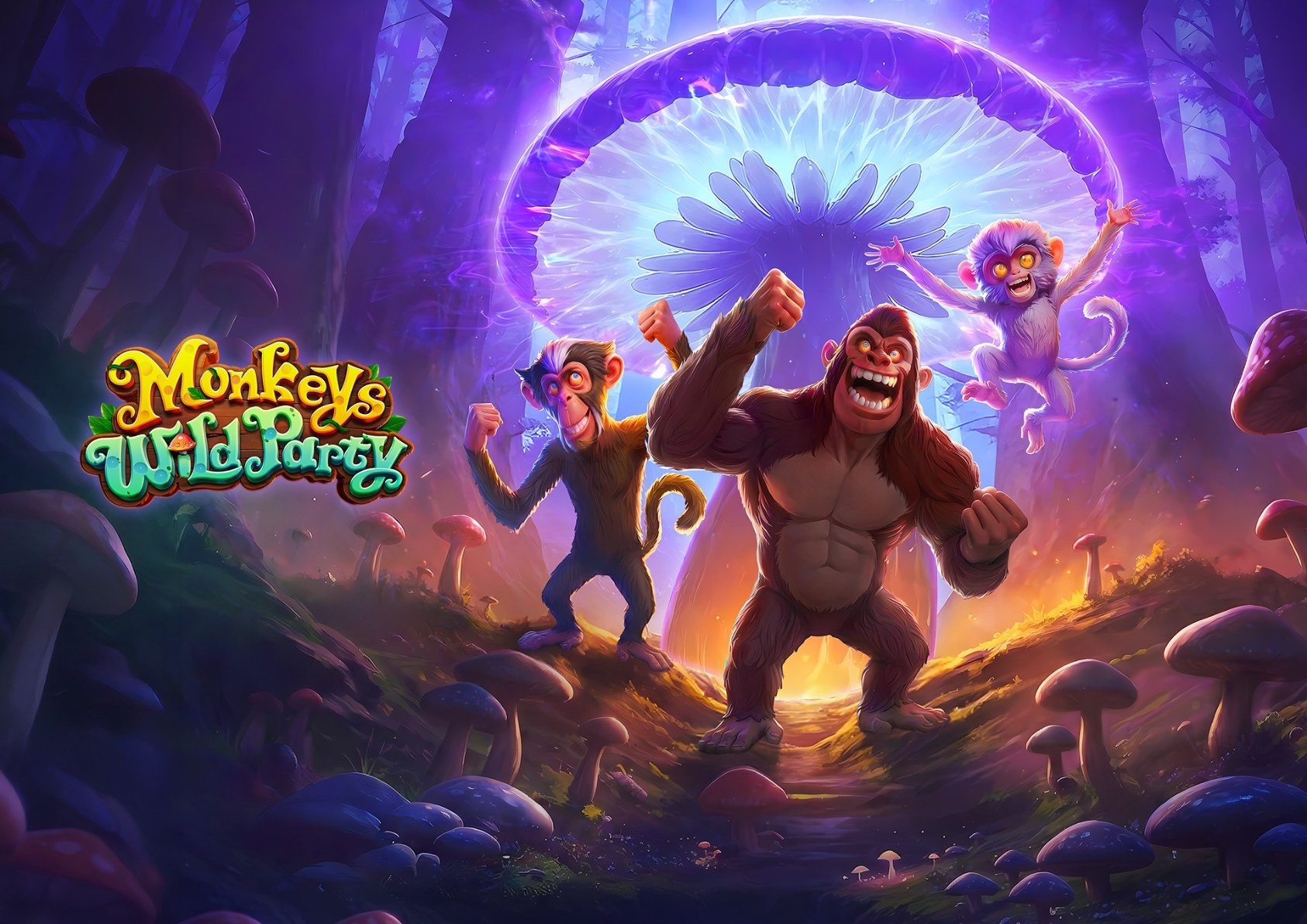 Monkeys Wild Party - arte oficial del tragamonedas