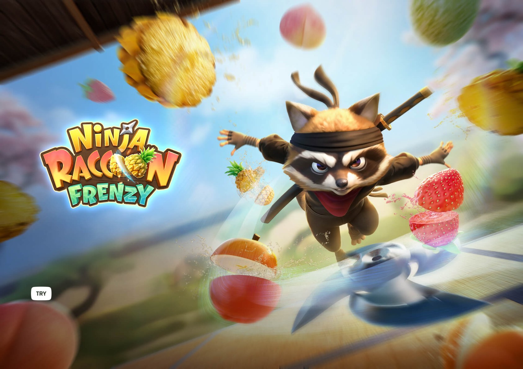 Ninja Raccoon Frenzy - arte oficial del tragamonedas