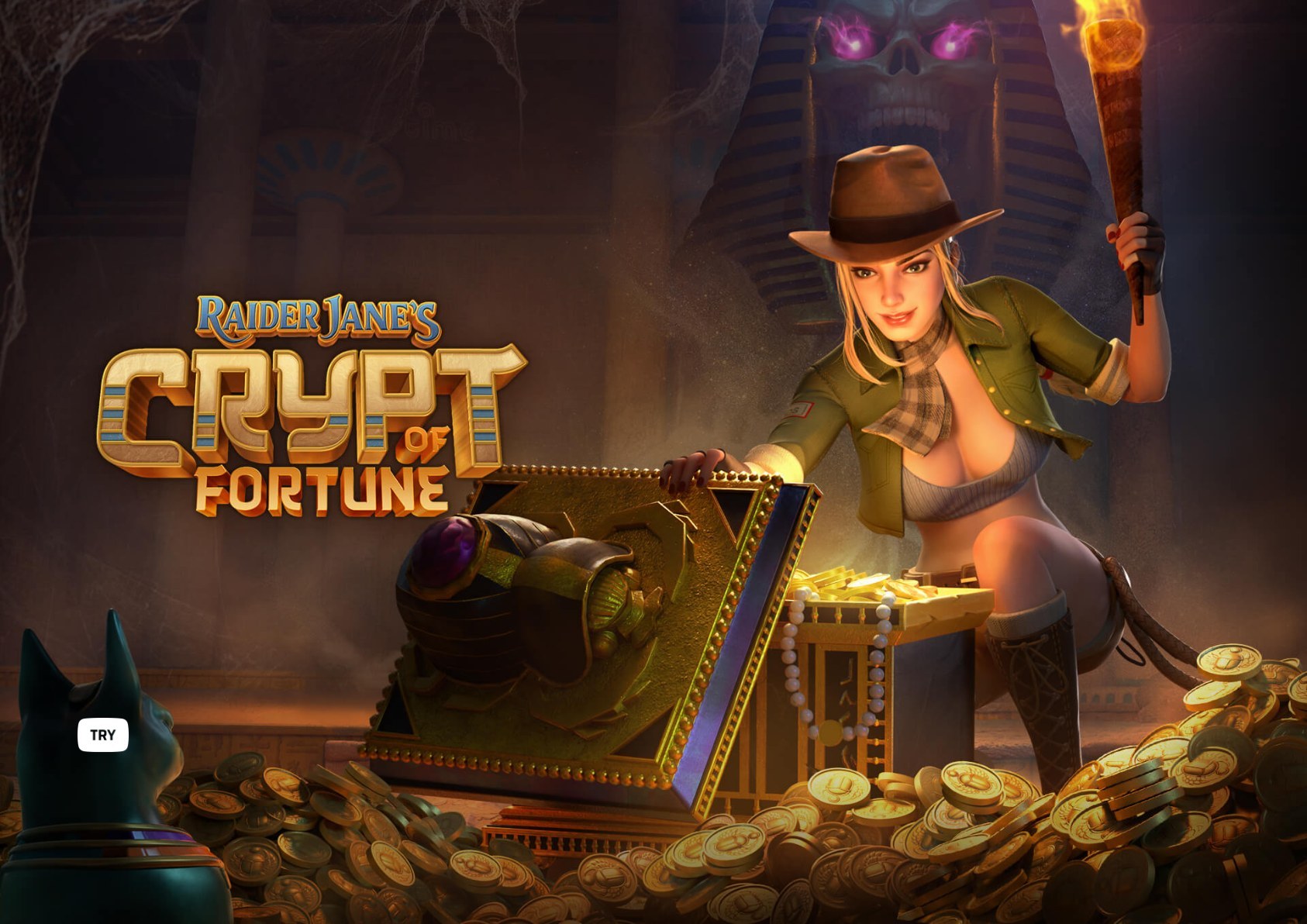 Raider Jane's Crypt of Fortune - arte oficial del tragamonedas