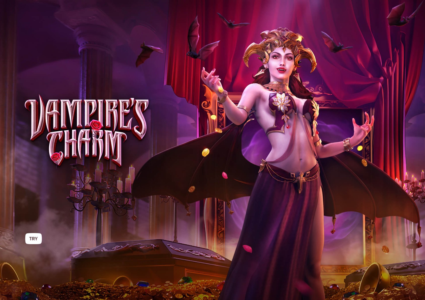 Vampire's Charm - official slot artwork