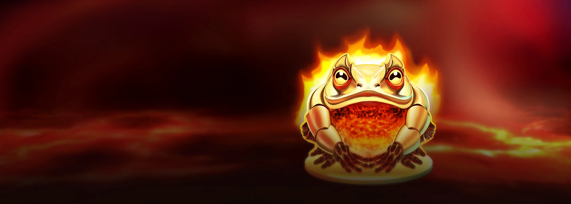 Blazin' Bullfrog - official slot artwork