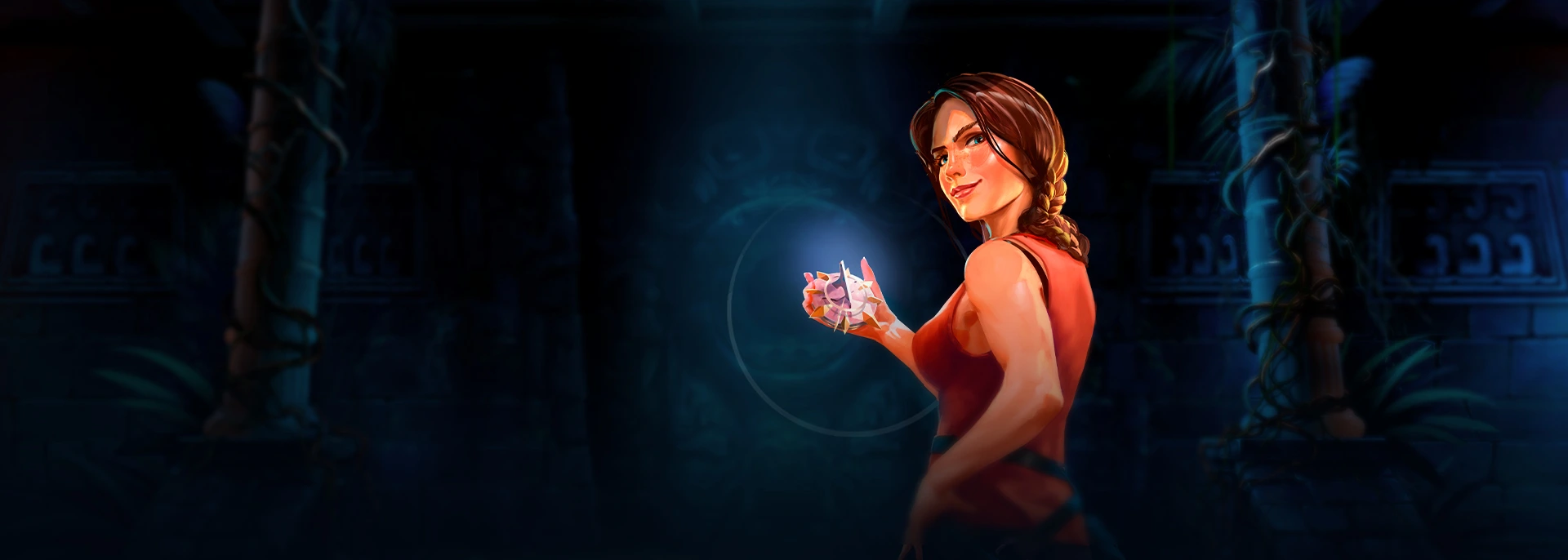 Cat Wilde in the Eclipse of the Sun God - official slot artwork