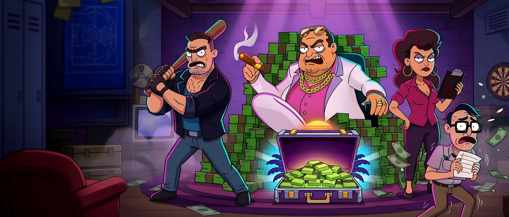Chunky Carlo's Money Mania - official slot artwork