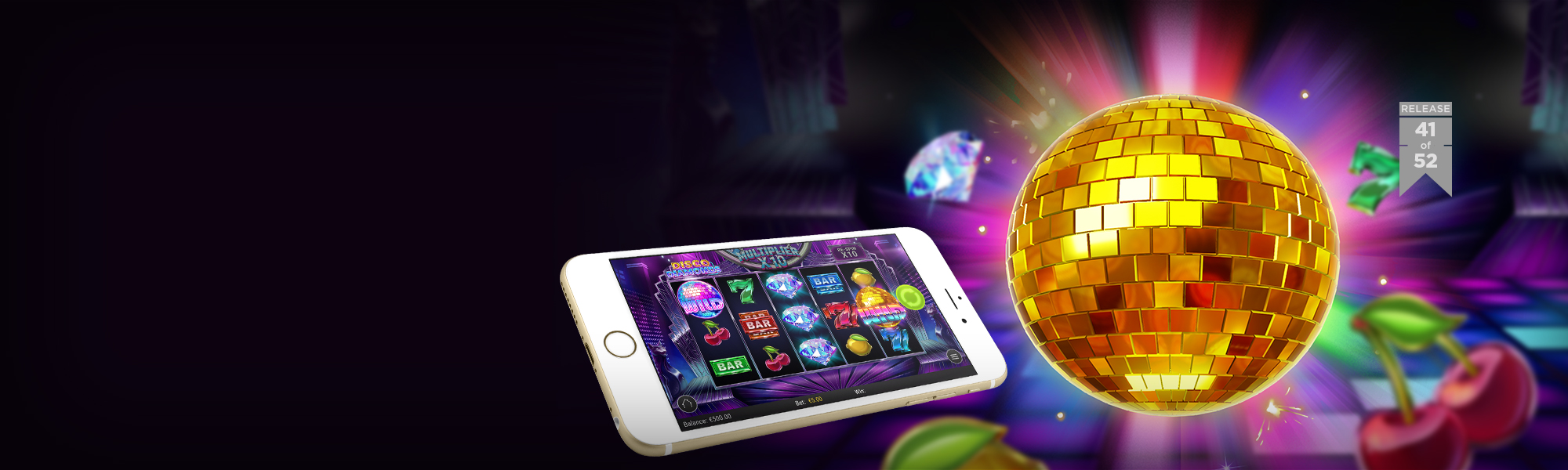 Disco Diamonds - official slot artwork