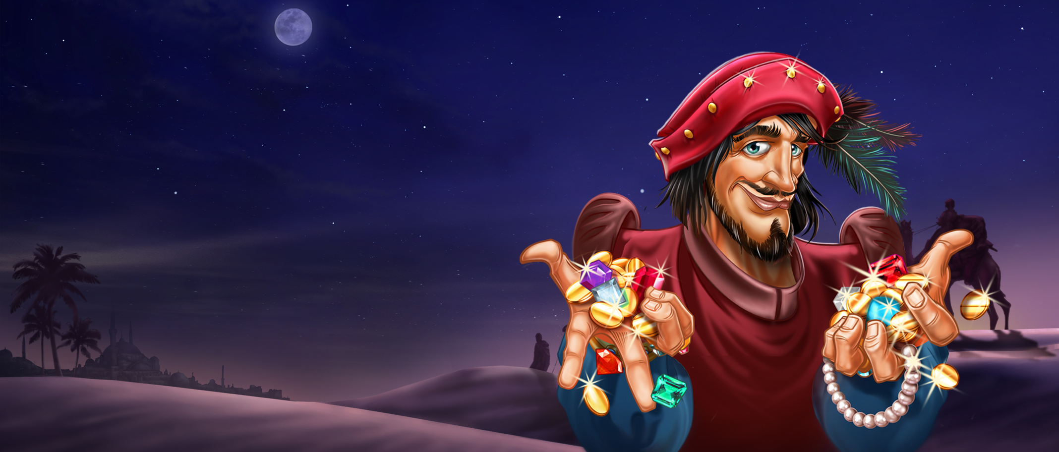 Golden Caravan - official slot artwork