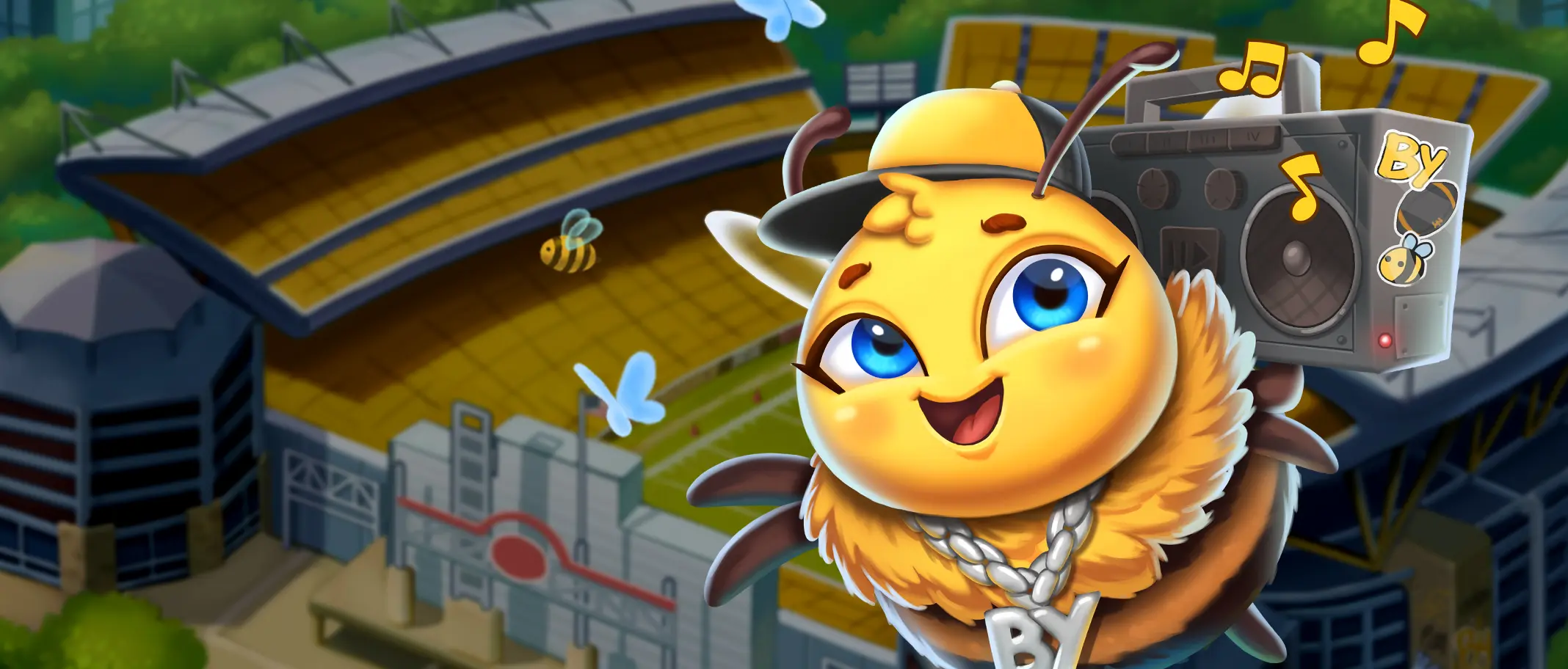 Honey Rush Black and Yellow - official slot artwork