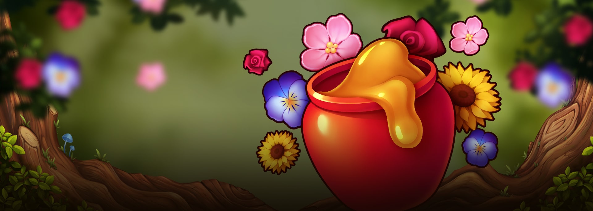 Honey Rush - official slot artwork