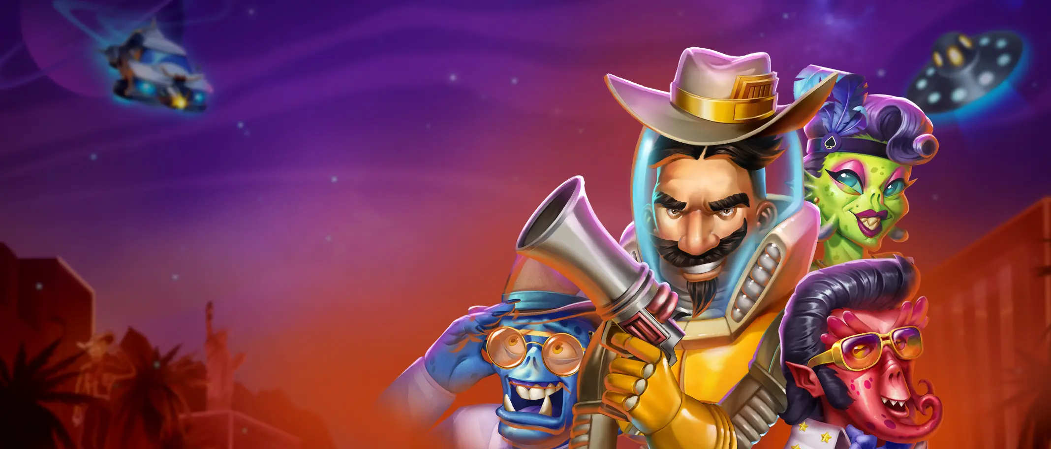 Invading Vegas Revenge on Mars - arte oficial del juego