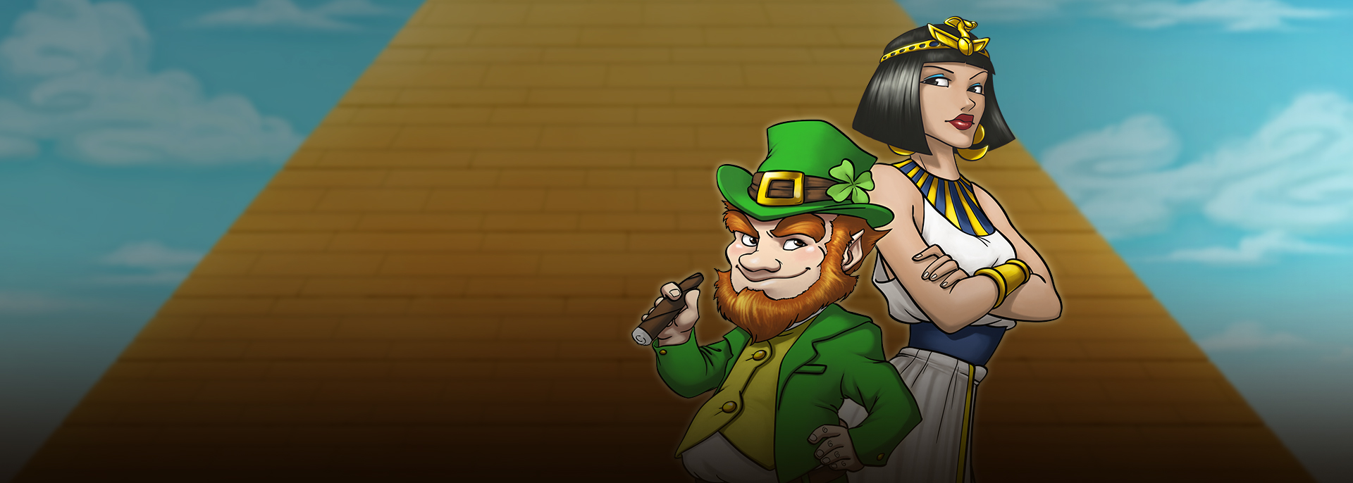 Leprechaun goes Egypt - official slot artwork
