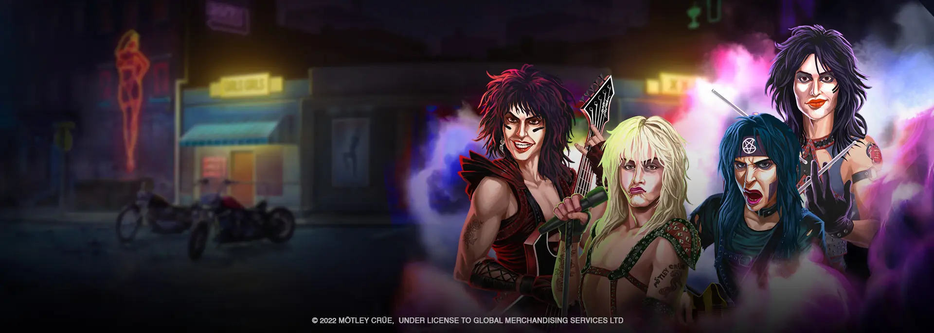 Mötley Crüe - official slot artwork