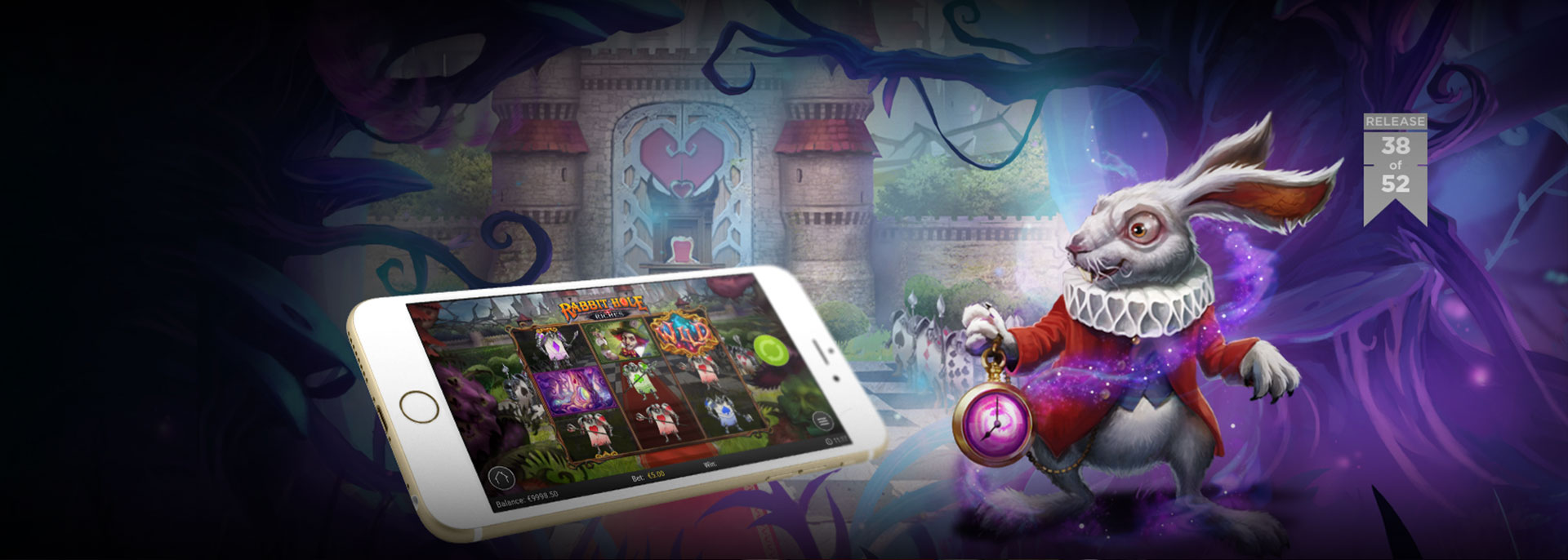 Rabbit Hole Riches - official slot artwork