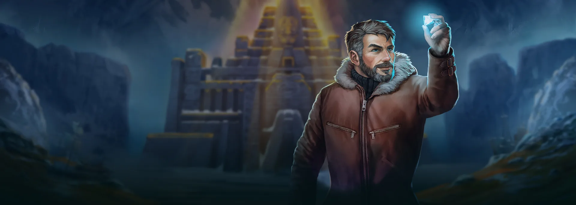 Rich Wilde and the Wandering City - official slot artwork