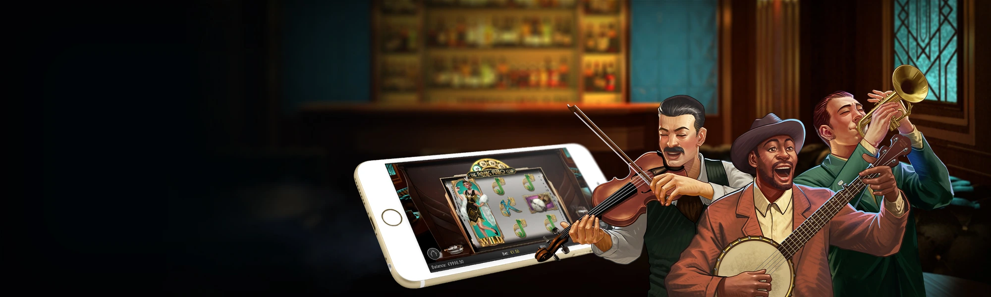 The Paying Piano Club - official slot artwork