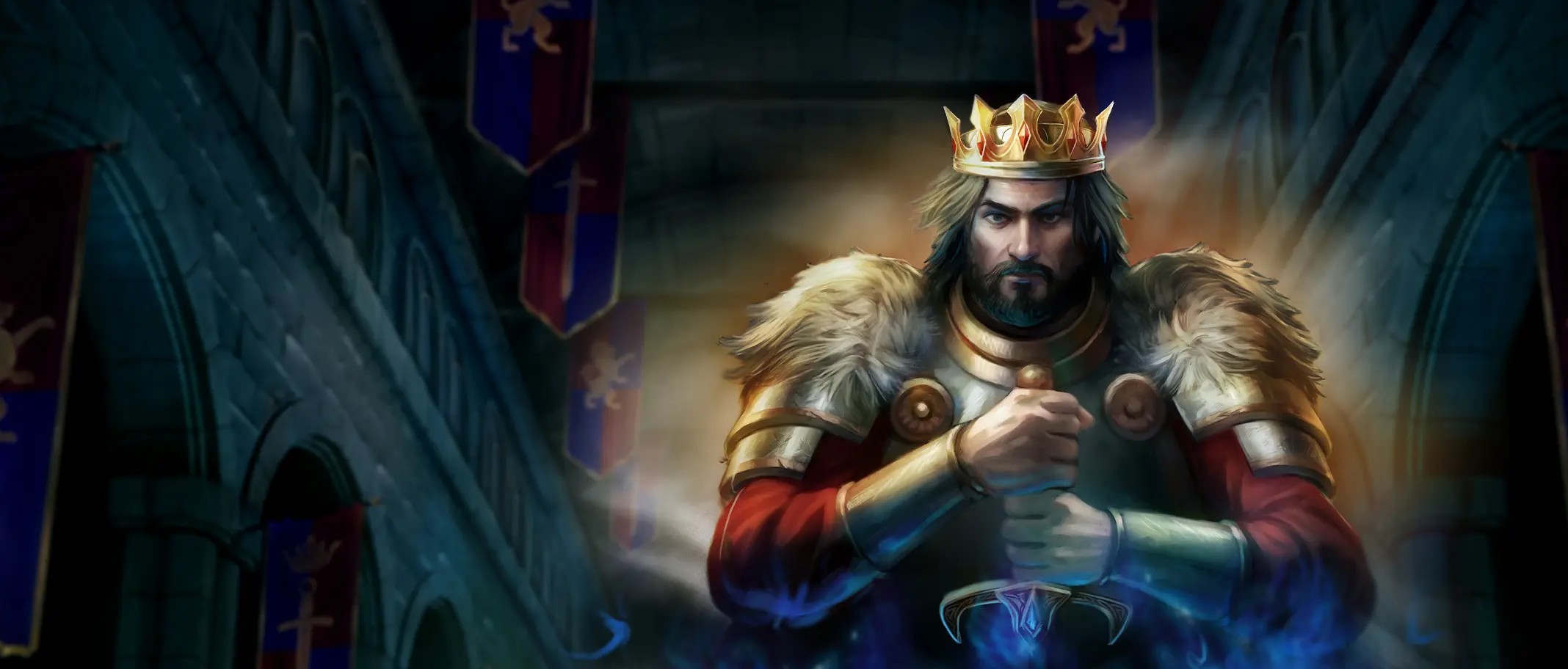 The Sword and the Grail Excalibur - official slot artwork