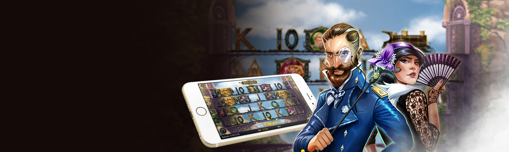 Wild Rails - official slot artwork
