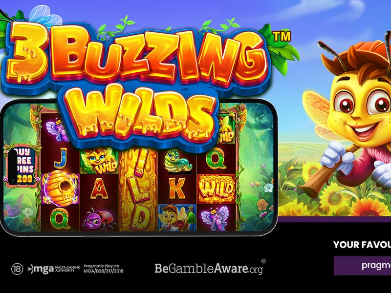 3 Buzzing Wilds - official slot artwork