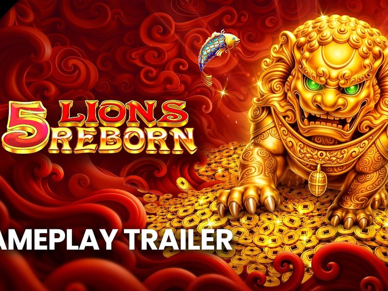5 Lions Reborn - official slot artwork