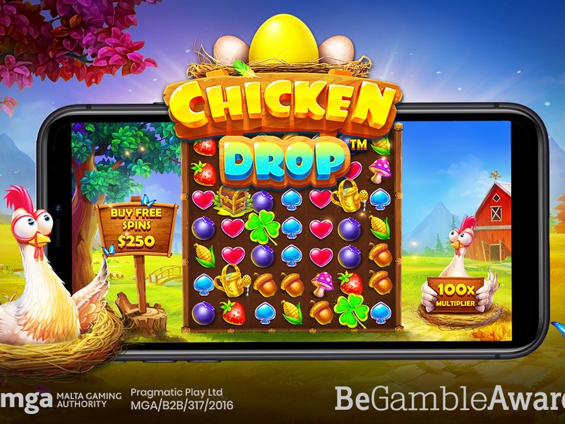 Chicken Drop - official slot artwork