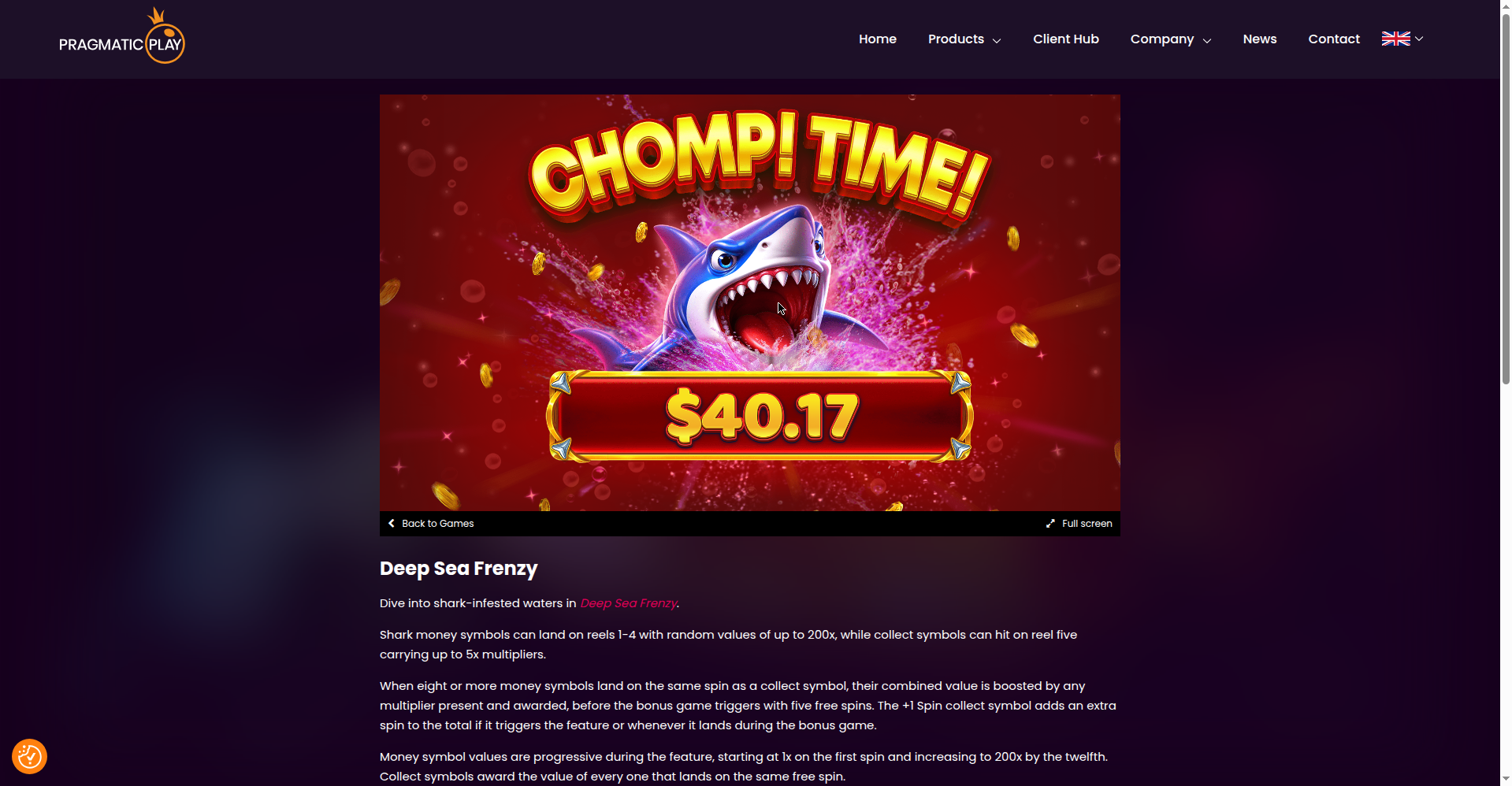 Deep Sea Frenzy win during Free Spins