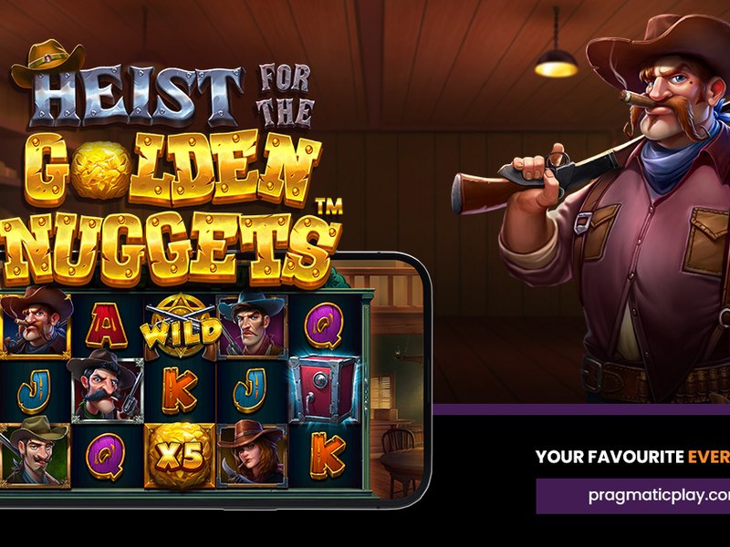 Heist for the Golden Nuggets - official slot artwork
