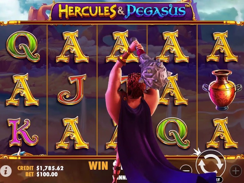 Hercules and Pegasus - official slot artwork