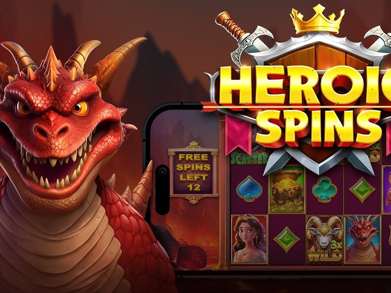 Heroic Spins - official slot artwork