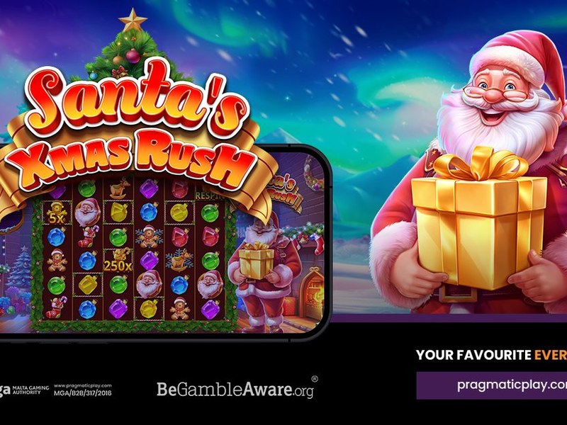 Santa's Xmas Rush - official slot artwork