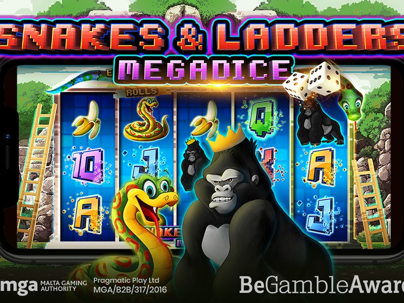 Snakes and Ladders Megadice - official slot artwork