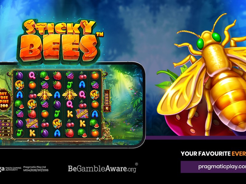 Sticky Bees - official slot artwork