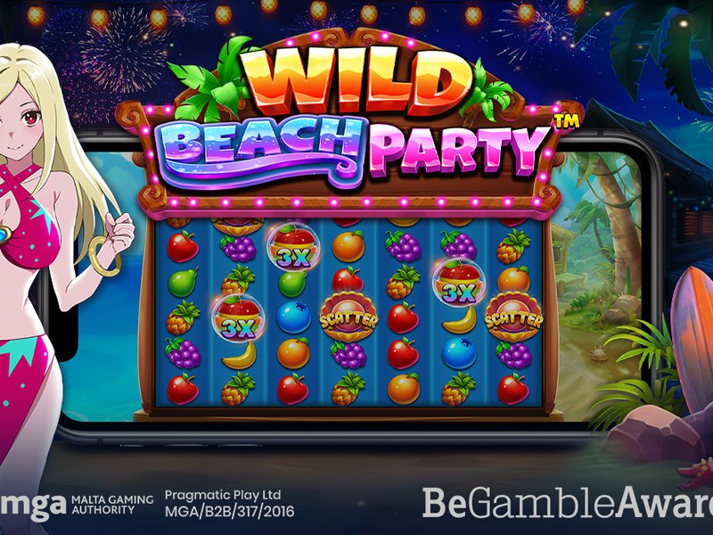 Wild Beach Party - official slot artwork