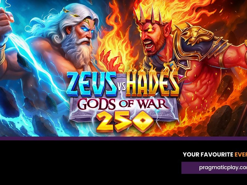 Zeus vs Hades – Gods of War 250 - official slot artwork