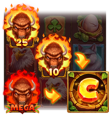 10 Cash Bisons - official slot artwork