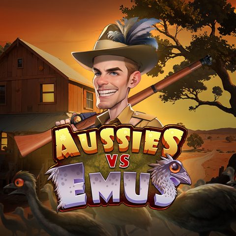 Aussies vs Emus - official slot artwork