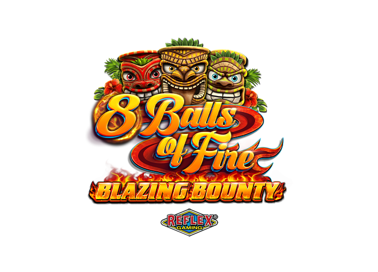 8 Balls of Fire Blazing Bounty - official slot artwork