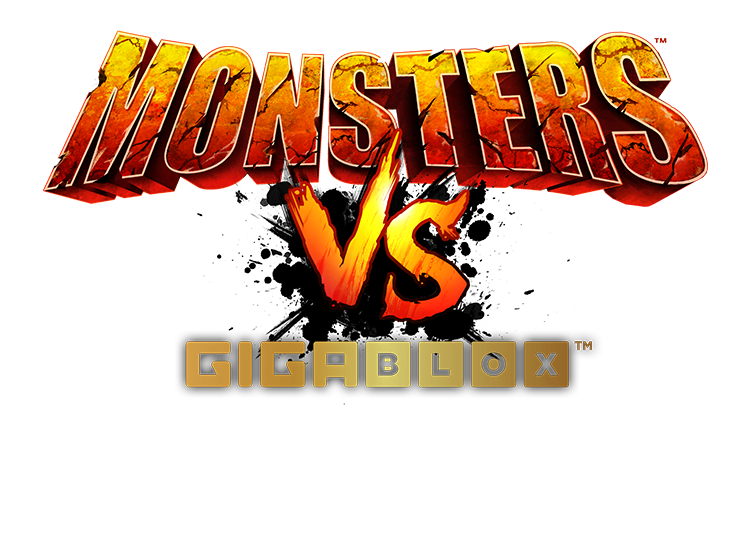 Monsters VS GigaBlox™ - official slot artwork